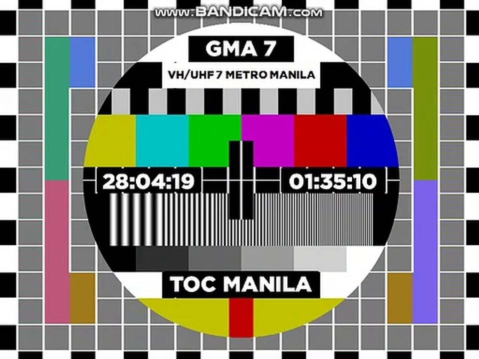 GMA 7 Philips PM 5544 Test card 2019