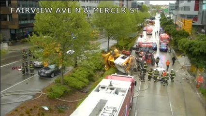 Cae en Seattle una grúa de construcción matando a cuatro personas