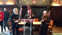 Mons.De la musique pour la Saint George.Video Eric Ghislain