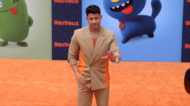 Nick Jonas UglyDolls Los Angeles Premiere Orange Carpet