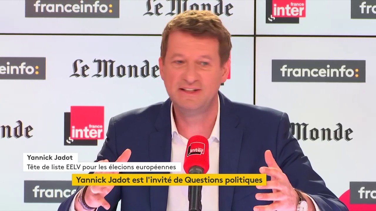 Yannick Jadot : "Le monde de l'écologie, la société dont on rêve, elle existe, simplement elle est en marge des politiques publiques".