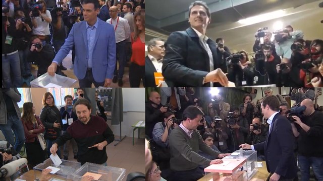Los candidatos votan y piden una alta participación
