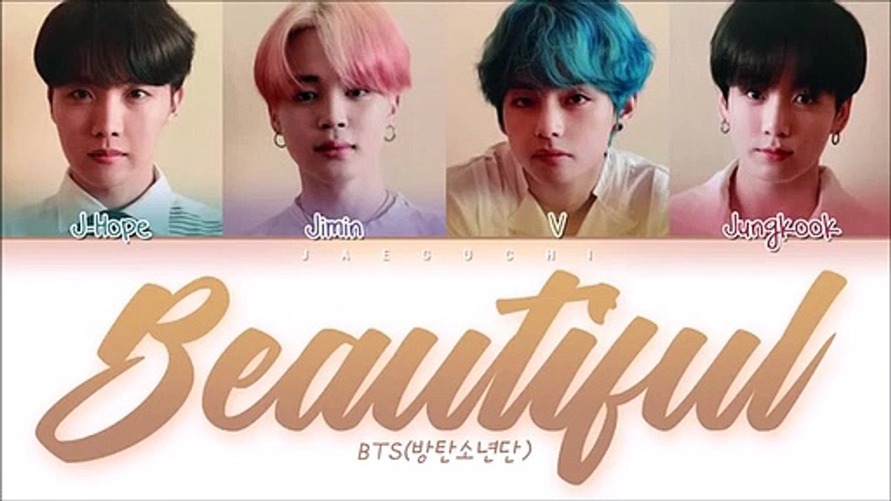BTS (방탄소년단) "Beautiful" (Color Coded Lyrics Eng_Rom_Han_가사)