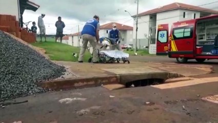 Siate atende ciclista no loteamento Riviera