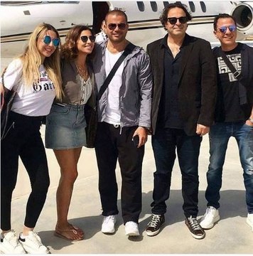 من حفل عمرو دياب.. دينا الشربيني ترقص على أنغام بالحب اتجمعنا
