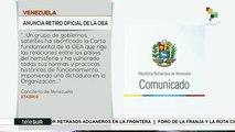 Venezuela: comunicado oficial en torno a la salida de la OEA