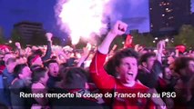 Football: la fête des supporters de Rennes