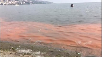 Büyükçekmece Sahili Turuncuya Büründü