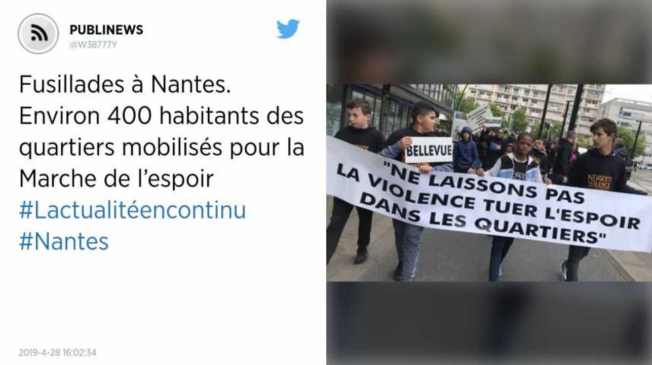 Fusillades à Nantes. Environ 400 habitants des quartiers mobilisés pour la Marche de l’espoir