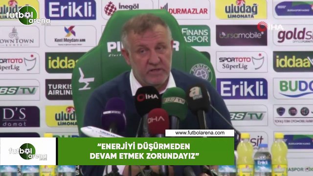 Mesut Bakkal: Enerjiyi düşürmeden devam etmek zorundayız
