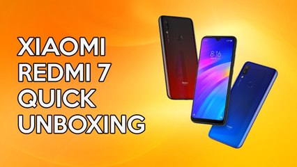 Xiaomi Redmi 7 quick unboxing