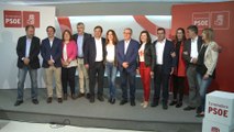 Vara con diputados y senadores electos del PSOE extremeño