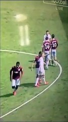 Hurihane punching Klich after the game between Leeds and Aston Villa and using Grealish as cover!