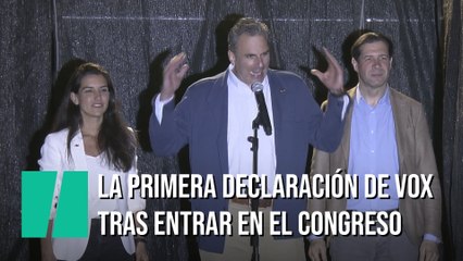 "Compatriotas, la resistencia ya está dentro del Congreso", las palabras de Ortega Smith sobre el resultado de Vox