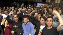 Euforia en la sede de ERC a gritos de 