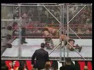 steve austin vs the rock steel cage match