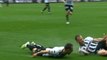Angers' Manceau celebrates with Klinsmann dive