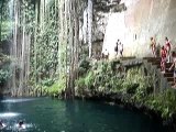 Mexique 2008 Cenote Salto arrière