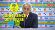 Conférence de presse Olympique de Marseille - FC Nantes (1-2) : Rudi GARCIA (OM) - Vahid HALILHODZIC (FCN) / 2018-19