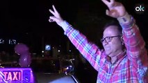 Iglesias huye de su sede tras saludar a los taxistas radicales y sin la tradicional visita a la militancia
