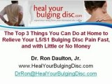 Bulging Disc L5/S1 Pain Relief