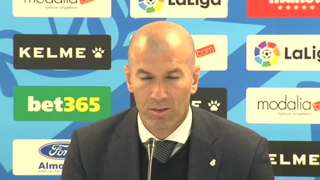 Zidane: "Siempre voy a defender a mis jugadores, pero hoy no"