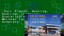Full E-book  Heating, Cooling, Lighting: Sustainable Design Methods for Architects Complete