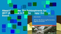 About For Books  The Schizophrenia Spectrum 2017 (Advances in Psychotherapy: Evidence Based