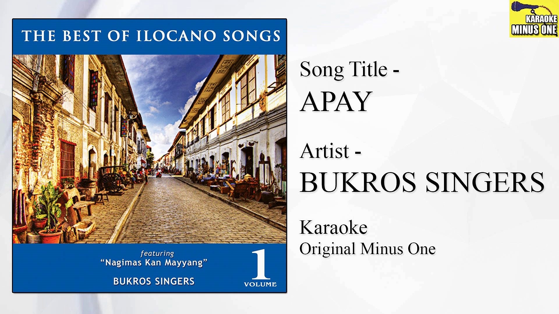 Bukros Singers - Apay (Original Minus One)