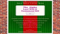 R.E.A.D Alpha Last Will and Testament Kit: Special Book Edition With Removable Pages D.O.W.N.L.O.A.D