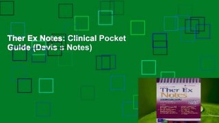 Ther Ex Notes: Clinical Pocket Guide (Davis s Notes)