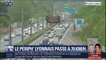 Pourquoi le périph de Lyon passe à 70km/h ce lundi