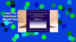 About For Books  Diagnostic and Statistical Manual of Mental Disorders (DSM-5)  Review