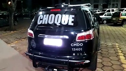 Pelotão de Choque detém um e apreende Gol de município