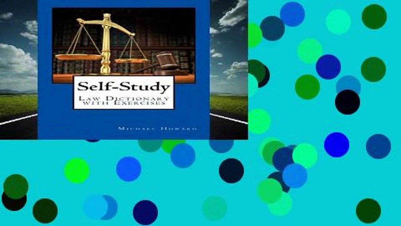 R.E.A.D Self-Study Law Dictionary and Exercise Book: FREE Kindle version with every hardcopy