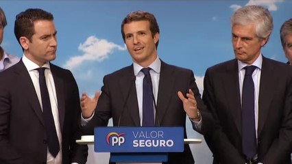 Casado se reivindica a pesar de la histórica derrota del PP