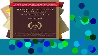 R.E.A.D Robert s Rules of Order (Newly Revised, 11th edition) (Robert s Rules of Order