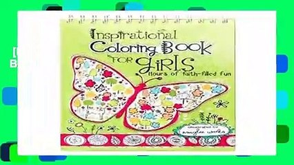 [NEW RELEASES]  Inspirational Coloring Book for Girls by