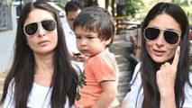 Lok Sabha Elections 2019: Kareena Kapoor बेटे Taimur Ali Khan संग वोट डालने पहुंची | वनइंडिया हिंदी