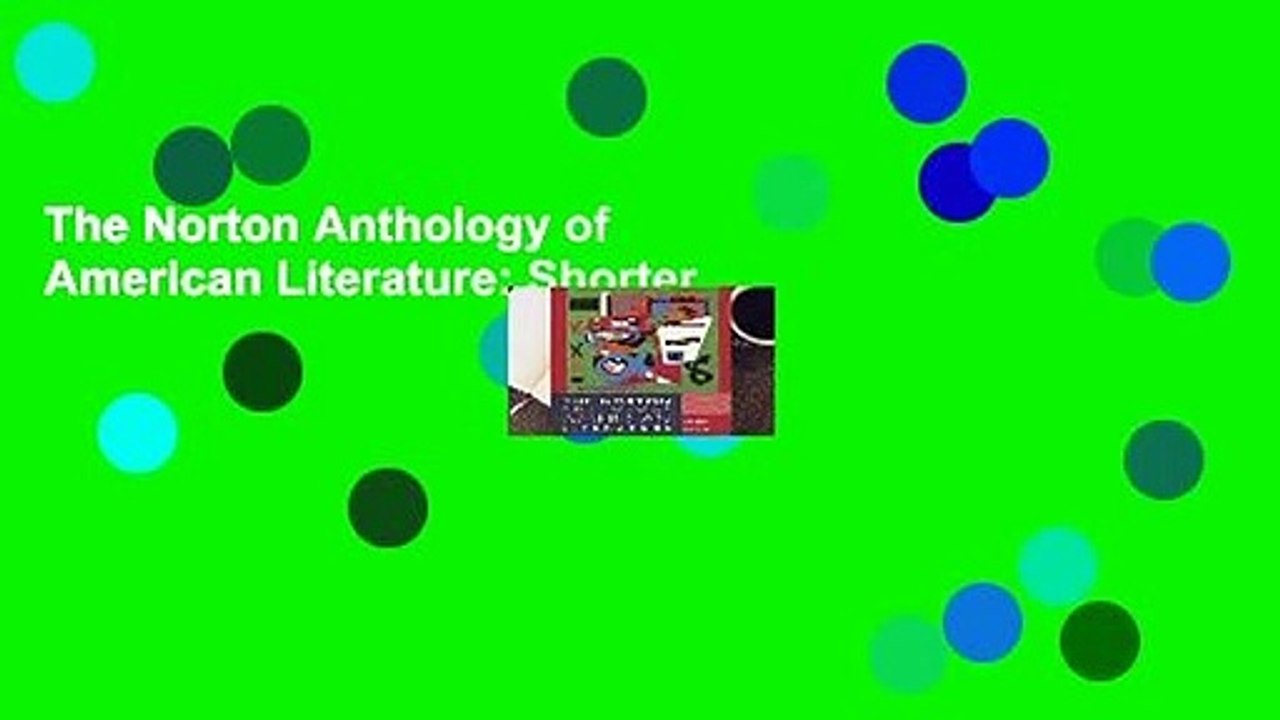 The Norton Anthology of American Literature: Shorter