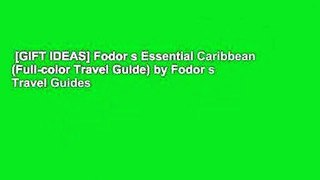 [GIFT IDEAS] Fodor s Essential Caribbean (Full-color Travel Guide) by Fodor s Travel Guides