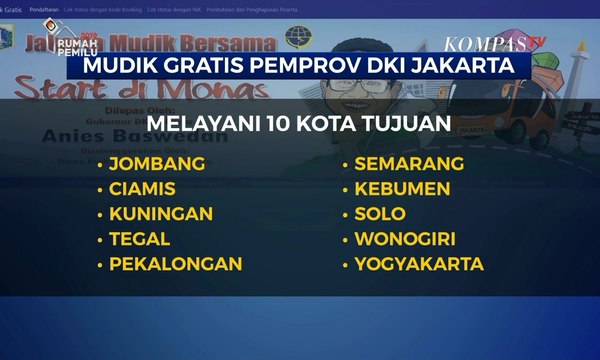 Warga Jakarta Ingin Mudik Gratis? Ini Situs Resminya …
