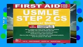 Full E-book  First Aid for the USMLE Step 2 CS, Sixth Edition Complete