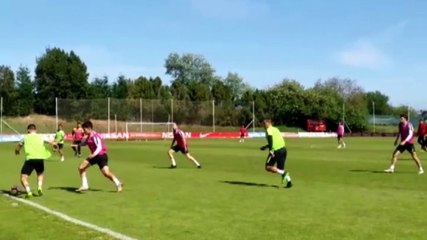 Partidillo entre los Jugadores del filial y el Primer Equipo