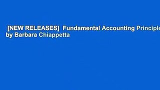 [NEW RELEASES]  Fundamental Accounting Principles by Barbara Chiappetta