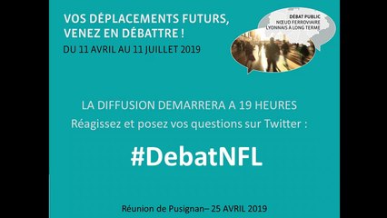 Débat public NFL - Réunion publique - Pusignan - 25 avril 2019 - partie  1