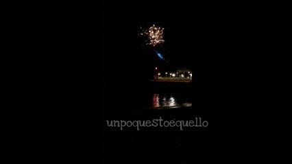 Fireworks on the beach 4K