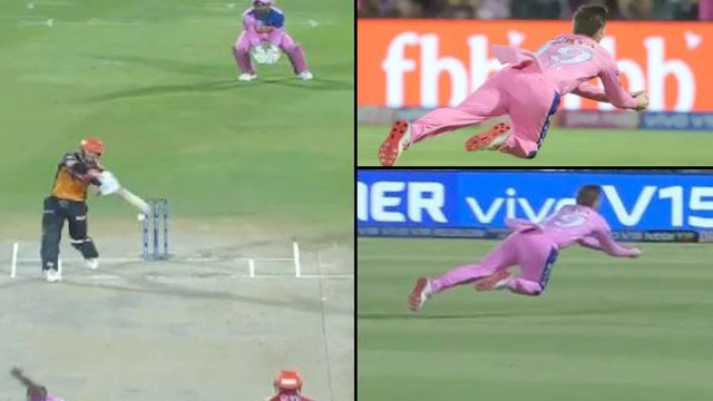 IPL 2019 : Steve Smith Takes Stunner To Dismiss David Warner || Oneindia Telugu