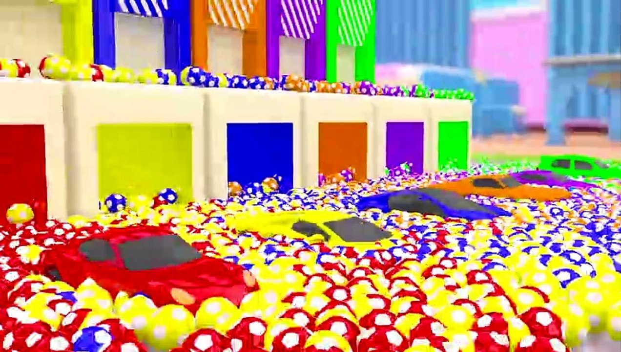 Learning Colors for Children with Superheroes Waterslide Fun - Learn Colors for Kids