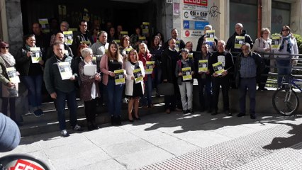 CCOO se concentran ante el Día Mundial de la Seguridad en el Trabajo